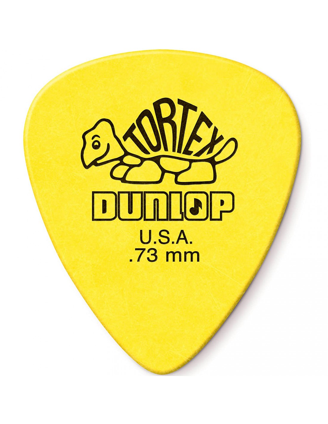 12 Plettri Dunlop In Tortex Spessore Da 0,73 Mm Giallo Yellow Chitarra  Basso 418P.73